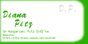 diana pitz business card